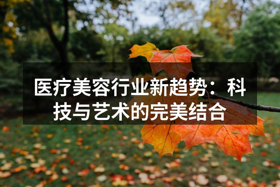 医疗美容行业新趋势：科技与艺术的完美结合